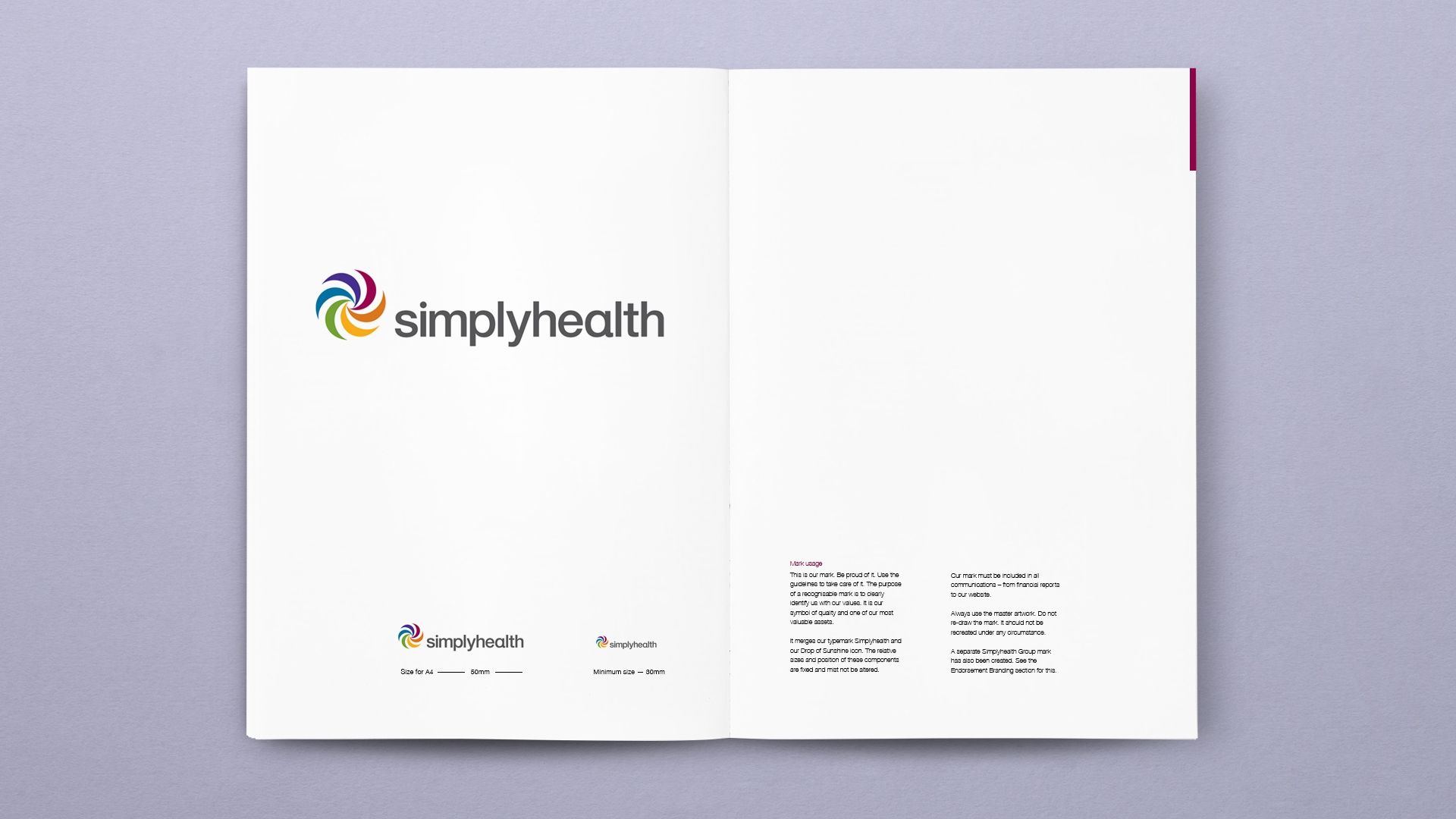 Simplyhealth Brandguides Book Logo